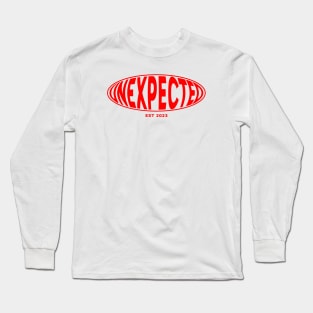 Unexpected Logo Red Long Sleeve T-Shirt